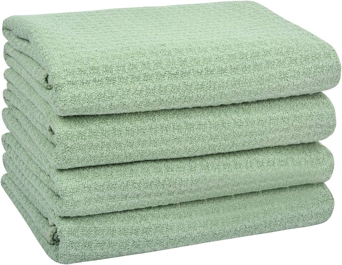 VIVOTE 8 Pack Microfibre Kitchen Towel Set, Waffle-Weave Tea Towels, Reusable Microfibre Mesh Dishcloths, Ultra-Absorbent Cleaning Cloths,Super-Soft Hand Towel with Hanging Loop, Non-Lint Glass Cloth