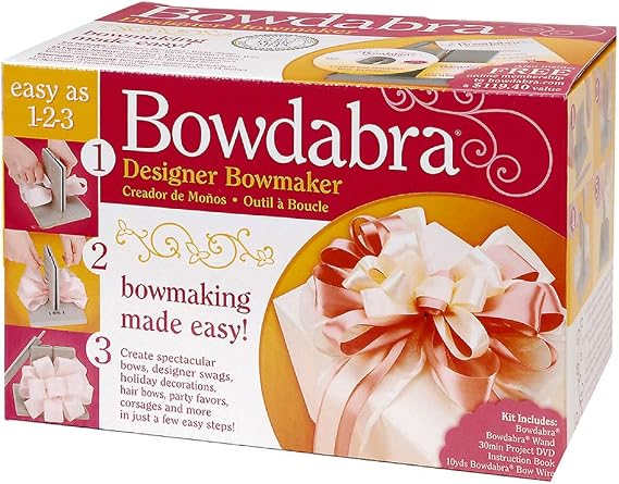 Darice 00407001410 Bowdabra Bow Maker and Craft Tool, Gray