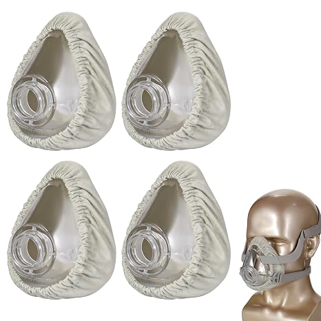 Mask Liners Soft Mask Cushion Covers for CPAP Reusable Elastic Cpap Ventilator Masks Accessories for Most Full Face Masks 4 Pack