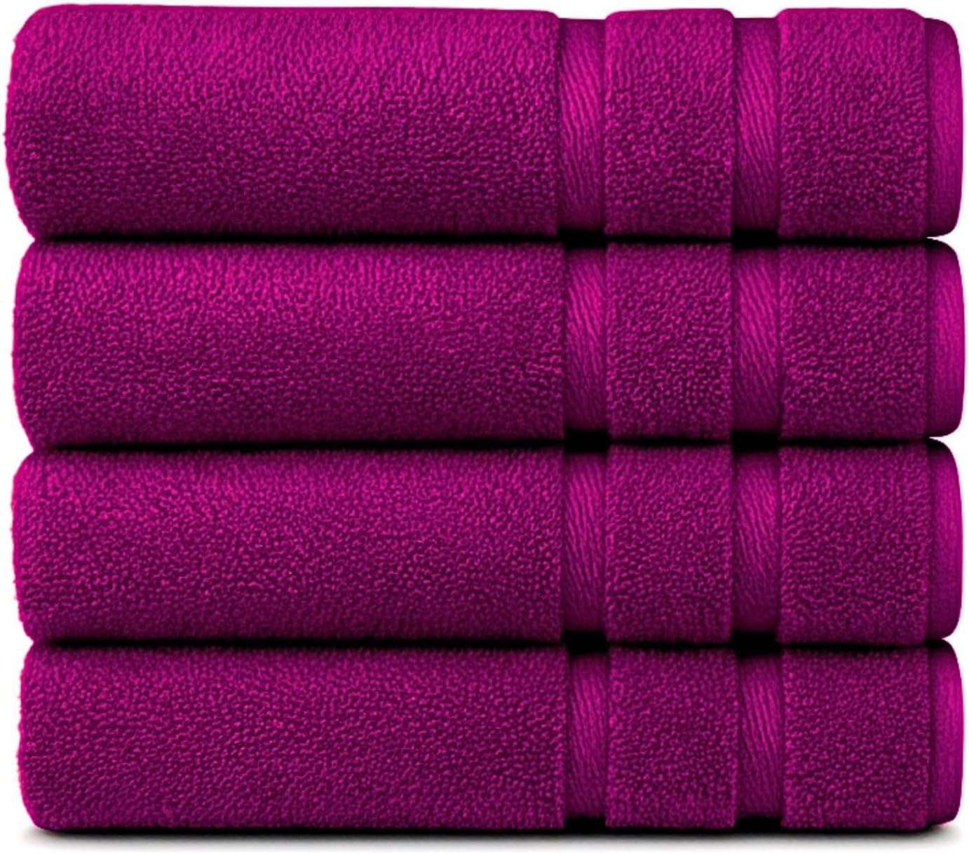 Egeria Prestige Hand Towels 50 x 100 cm Soft and Absorbent Towel Set for Bathroom Shower and Daily Use Pack of 4 Cassis