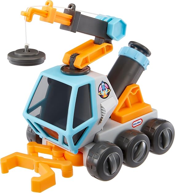Big Adventures Moon Microscope Space Rover STEM Toy Vehicle with Microscope, Magnetic Crane, Extending Grabber for Girls, Boys, Kids Ages 3+
