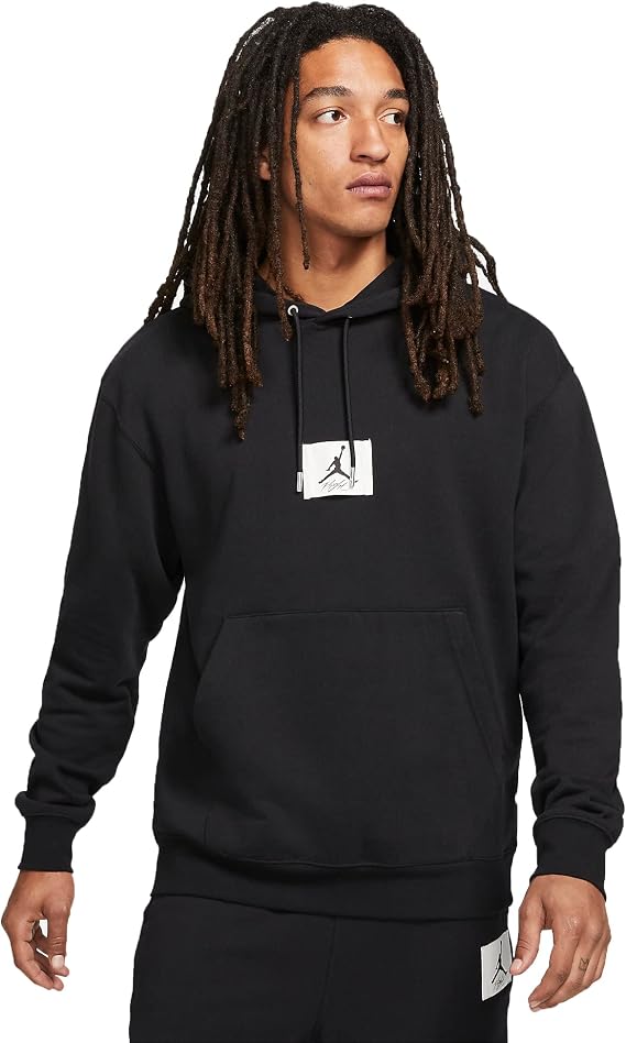 Nike Jordan Flight Fleece Men's Washed Pullover Hoodie (as1, alpha, x_l, regular, regular, Black)