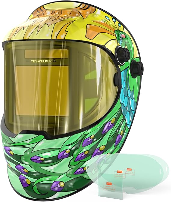 YESWELDER Auto Darkening Welding Helmet, 180 View, LYG-Q800D-PC