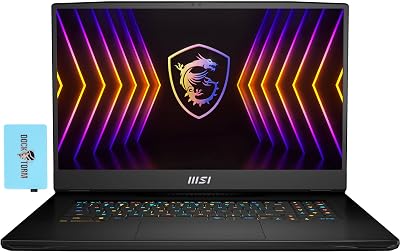 MSI Titan GT77 17.3 120Hz 4K UHD IPS Gaming Laptop Intel i9-12900HX 16-Core, 128GB DDR5, 2x8TB PCIe SSD RAID 1 8TB, RTX 3070 Ti 8GB, RGB Backlit KYB, Fingerprint, Killer WiFi 6E, Win11Pro wHub