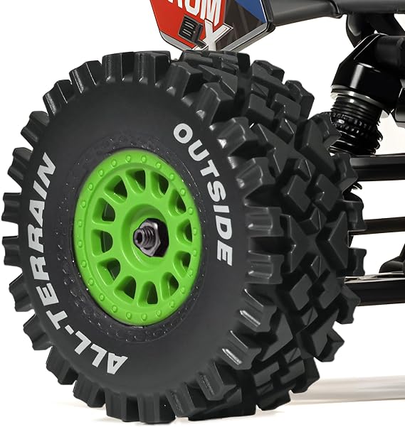 Pre-glued 1/14 RC Tire Wheel Set, 2.68” OD 12mm Hex All-Terrain for ARRMA
