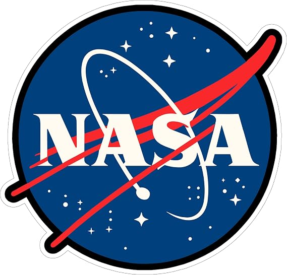 NASA Sticker 4 Inch Space Agency Astronaut - Waterproof Vinyl Decal for Laptop Water Bottle Car Tumbler - Durable Funny Aesthetic Long-Lasting Stickers for Adults ID44990