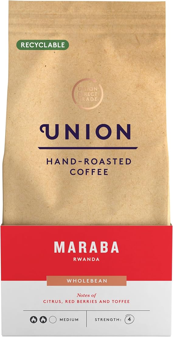 Union Hand Roasted Coffee Union Hand Roasted Maraba Rwanda Wholebean, 200g