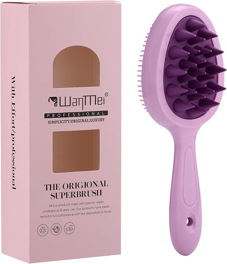 Kopfhaut Massagebürste Doppelseitige Kopfmassage Bürste Shampoo Bürste Haarmassagebürsten für Peeling Ohne Schuppen Stimuliert das Haarwachstum Nasstrockener Haar Massagebürste