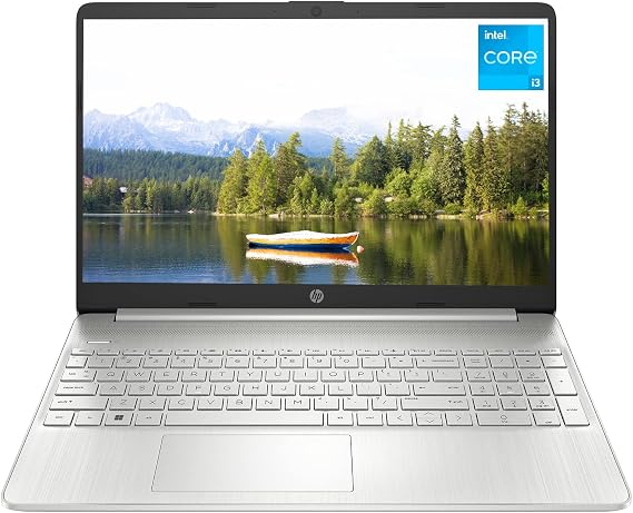 HP 15 Notebook, 15.6" HD Screen, Intel Core i3-1115G4, 20GB DDR4 RAM, 512GB PCIe SSD, Webcam, HDMI, SD Card Reader, Wi-Fi, Windows 11 Home, Natural Silver