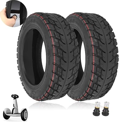 11 inch 7080-6.5 Off-Road Tubeless Tire for Segway S-Plus Self-Balancing Scooter Accessories, Self Repairing Tires, Non-Slip Replacement Wheels, NOT for Segway Ninebot S 2 Pcs