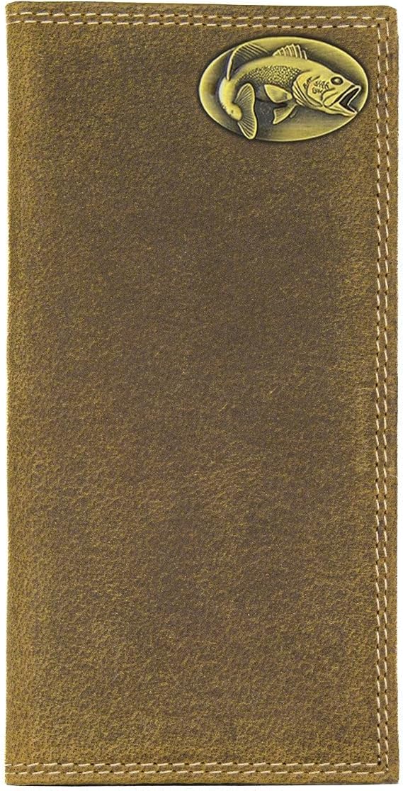 ZEP-PRO Bass Vintage Tan Leather Secretary Wallet, Slim Stylish for Men