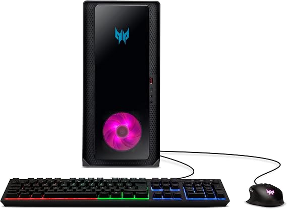 acer Predator Orion 3000 PO3-640-UR11 Gaming Desktop | 12th Gen Intel Core i7-12700F 12-Core | NVIDIA GeForce RTX 3060 Ti | 16GB DDR4 | 1TB Gen3 SSD | Intel Wi-Fi 6E AX211 | RGB Keyboard & Mouse