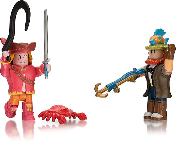 Roblox Celebrity Collection - Bootleg Buccaneers: Fisherman Joe + Bittersweet: Ruby Wake Two Figure Bundle [Includes 2 Exclusive Virtual Items]
