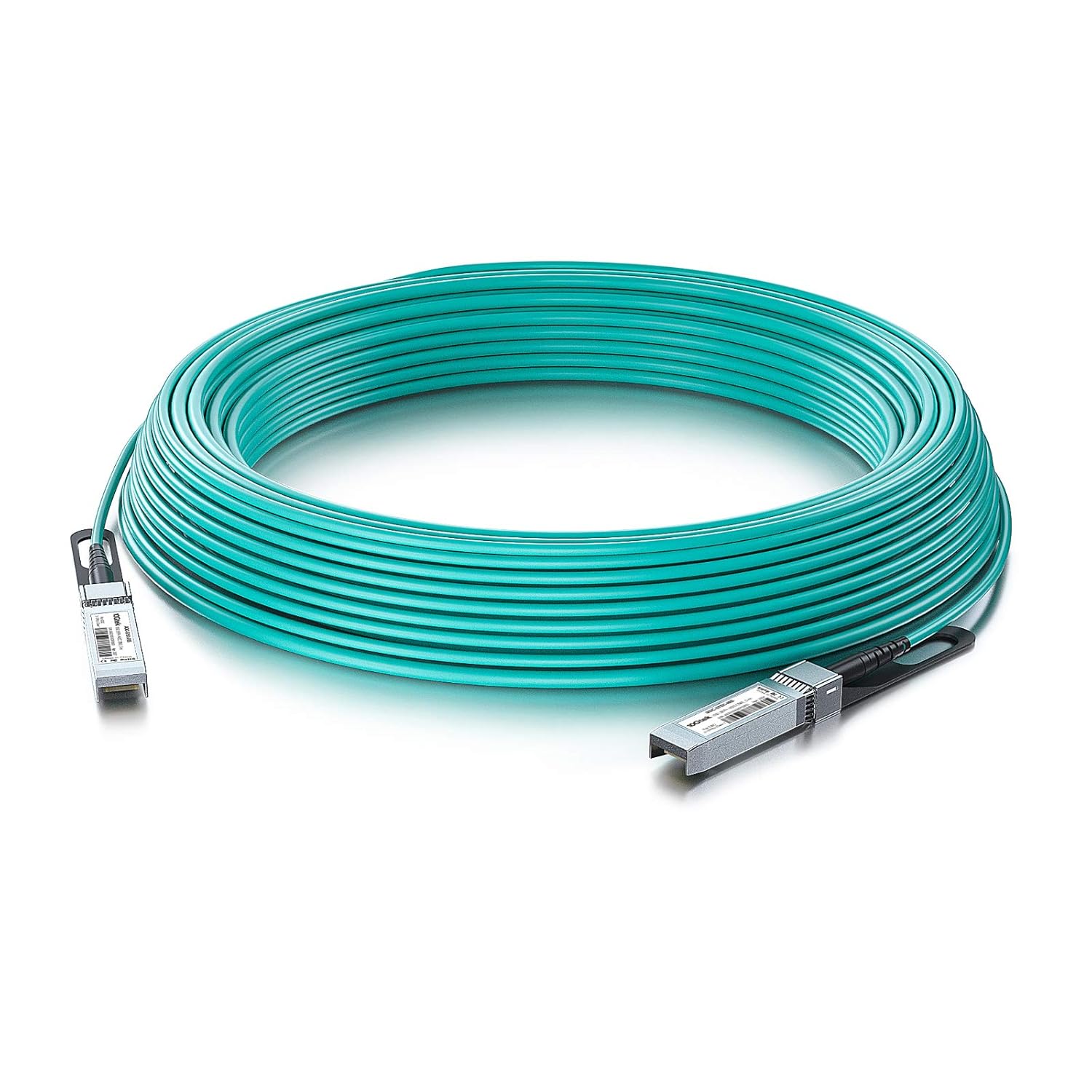 10Gtek 10G SFP AOC Cable - 10GbE SFP to SFP Active Optical Fiber Cable, OM3 MMF Direct-Attach Fiber Assemblies with SFP connectors for INT-SFP-AOC-10M, 10-Meter