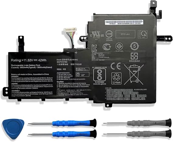 B31N1842 11.52V 42Wh/3653mAh Laptop Battery Compatible with Asus VivoBook S15 S531FL S531FA K531FA S531FA-BQ028T X531FA-2S Series Notebook 0B200-03440000