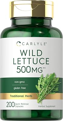 Carlyle Wild Lettuce Extract | 200 Capsules | Non-GMO, Gluten Free Supplement