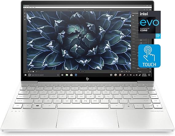 HP Envy 13 Laptop, 13.3" FHD 1080p Touchscreen, i7-1165G7 EVO, 8GB DDR4 RAM, 1TB SSD, Webcam with Shutter Switch, Backlit Keyboard, Fingerprint Reader, WiFi 6, Bluetooth 5, Windows 10 Home