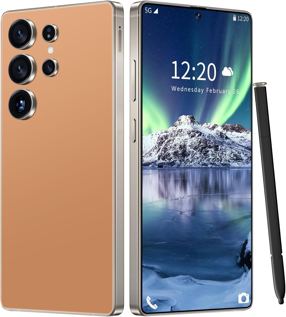 I25 Ultra Unlocked Phone 12512GB,Built in Pen The Phone,Battery 7000mAh 6.99 HD Screen,Android 14 Smartphone,Face ID5GFingerprint LockDual SIMGPS Orange, 12512