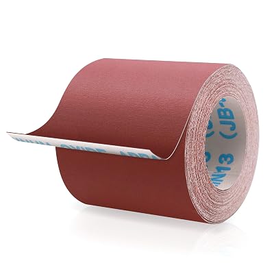 400 Grit Sandpaper Roll, 4 Inch x 32.8 Feet 10 metres x 100 mm Cutting Length Aluminum Oxide Emery Cloth Sand Paper Roll, Wet Dry Sandpaper for Drum Sanders, Metal Wood Furniture Car Sanding