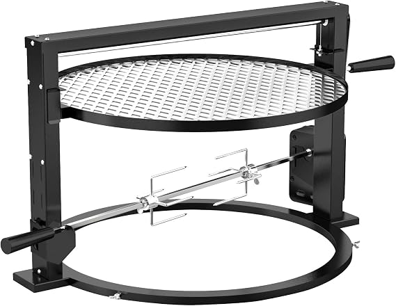Santa-maria Style Grill Rotisserie System for Weber 22" Kettle Grills