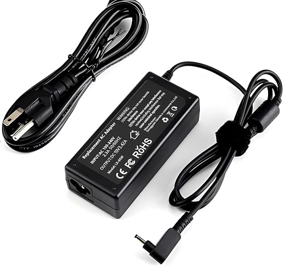 65W 19V 3.42A Laptop Charger Compatible with Acer Chromebook
