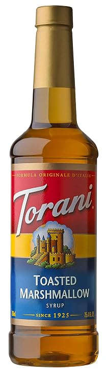 Torani Coffee Syrup, Toasted Marshmallow Flavor, Pump Included, 25.4 Fl Oz