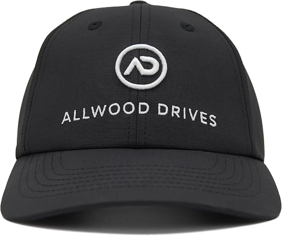 Men's Performance Golf Hat Black/White
