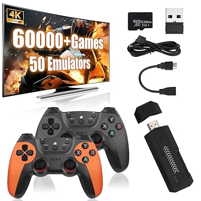 X2 Ultra Retro Game Stick Pro - 4K HDMI Gaming Console with 64128256GB Memory, Supports Over 60,000 Retro Games Across 43 emulators, Plug & Play Retro Games for TV 256g