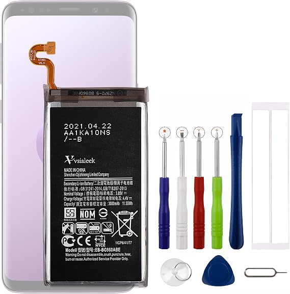 EB-BG960ABE Replacement Battery Compatible with Galaxy S9 G9600 G960F with Toolkit