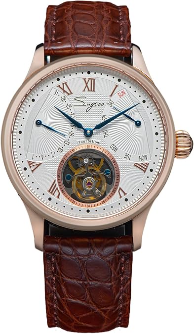 Sugess SU8004GW Tourbillon Master Seagull ST8004 Movement Sapphire Crystal Men's Mechanical Watch 1963