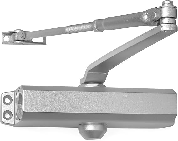 Door Closer for Residential and Light Commercial Door Use Aluminum Finish Backcheck LH503 ANSI BHMA Certified #3 Power Size 3 Hour Fire Rated Door Closer for Garage to House Door
