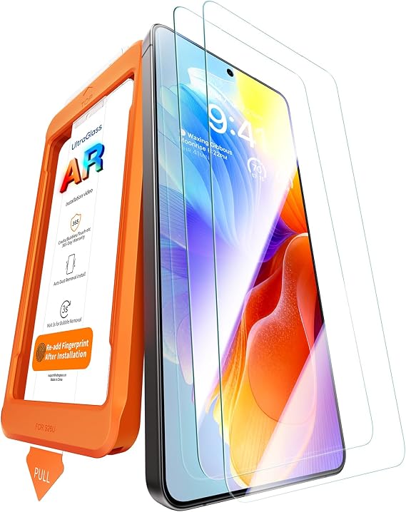 UltraGlass TOP 9H+ OptiArmor for Samsung Galaxy S26 Ultra Screen Protector | NO.1 Anti-Reflection & Military Grade Shatterproof, Galaxy 26 Ultra Tempered Glass, Anti Glare, Easy One-Pull Install, 2 Pack