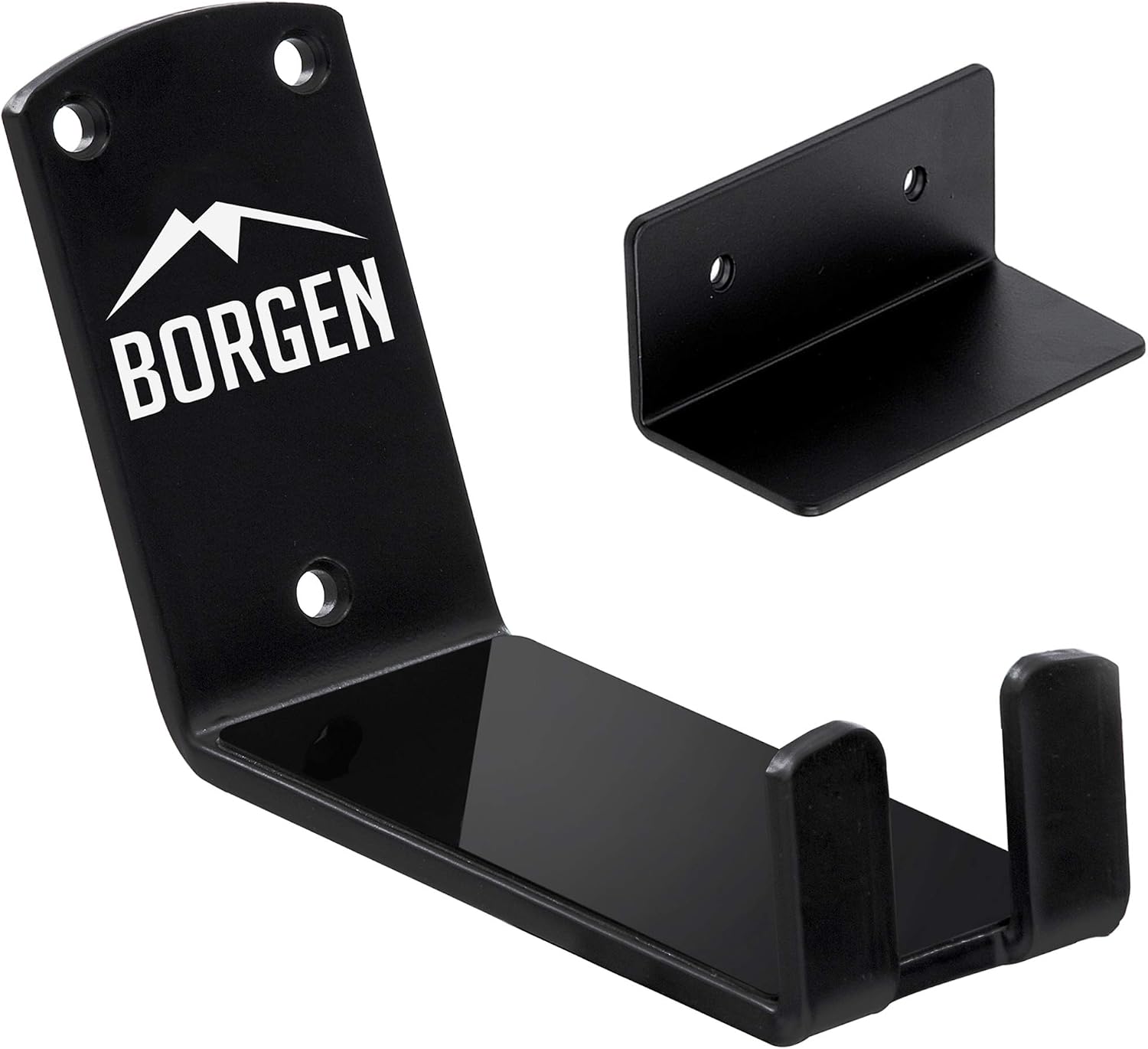 Borgen Bike Wall Mount | Wall Mount for Electric Bikes, Mountain Bikes, Road Bike with 2 Stand Angles and Wall Protection Pads | Mounting Hardware Included