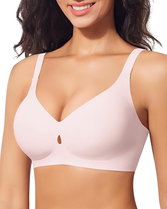 Womens Wireless Bra No Underwire Comfort Seamless Bras Buttery Soft Bralette Full Coverage Everyday Bra