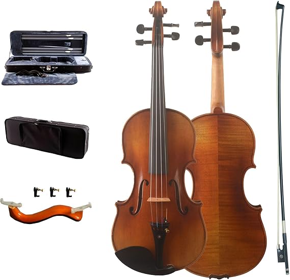 MV5000,Gua style!Handcrafted,4/4 Full size violin for Adult, Slight Oil antique Varnish Strong deep performance. Suit for solo ! with case,bow & wooden shoulder rest