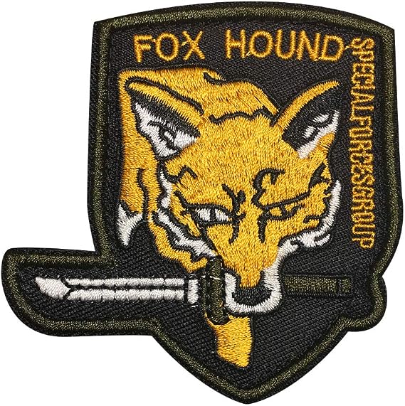 Metal Gear Fox Hound Special Force Original Logo Patch (Black)