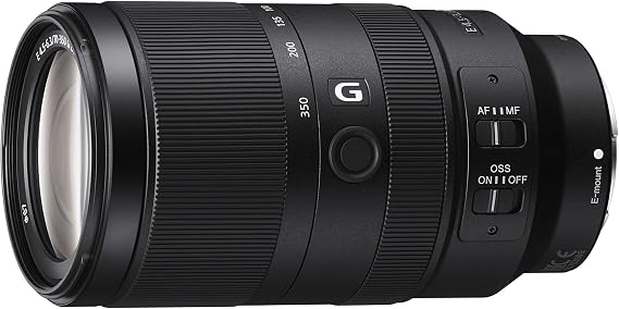 Sony Alpha 70-350mm F4.5-6.3 G OSS Super-Telephoto APS-C Lens, Black