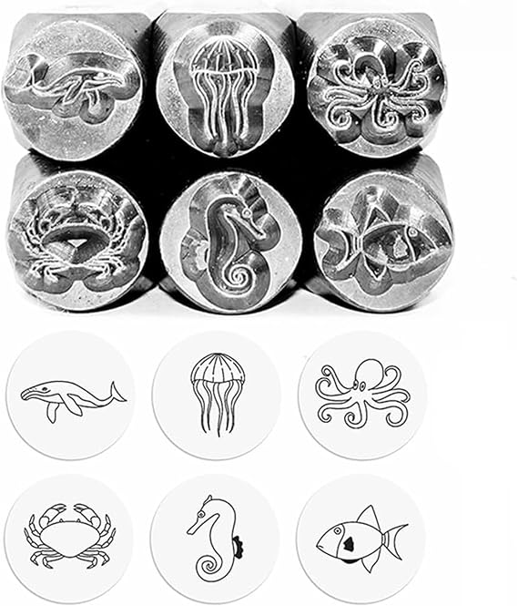 Custom Metal Steel Punches, Logo Metal Die Stamps, Jewelry Punch Stamp, DIY Kit for Personalized Embossing, Crafting, and Pottery