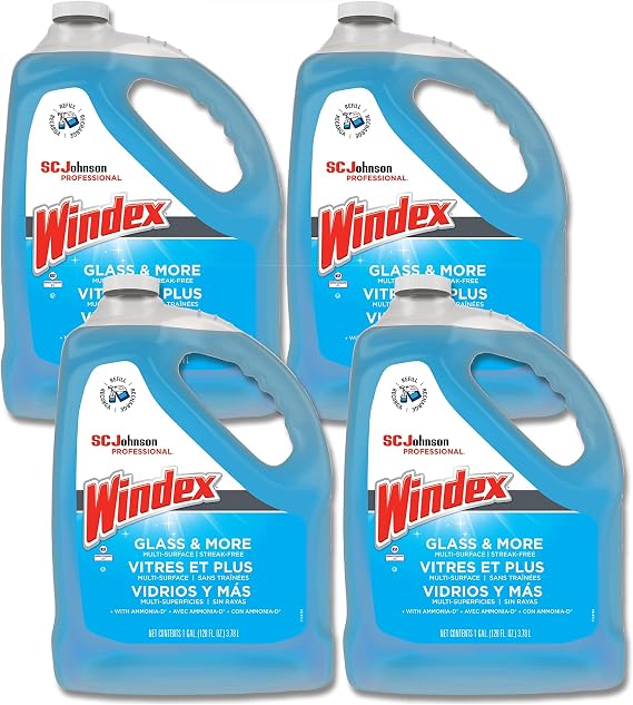 Windex 1 Gallon Refill, Glass Cleaner Refill Refill 1 Gallon Original (7f6uu)