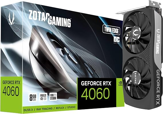 Zotac Gaming GeForce RTX 4060 Twin Edge NVIDIA 8 Go GDDR6