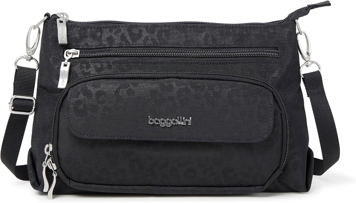 Baggallini Original Everyday 11x7.5 Crossbody Bags Rfid Protected Lightweight Nylon Zippered Travel Purse