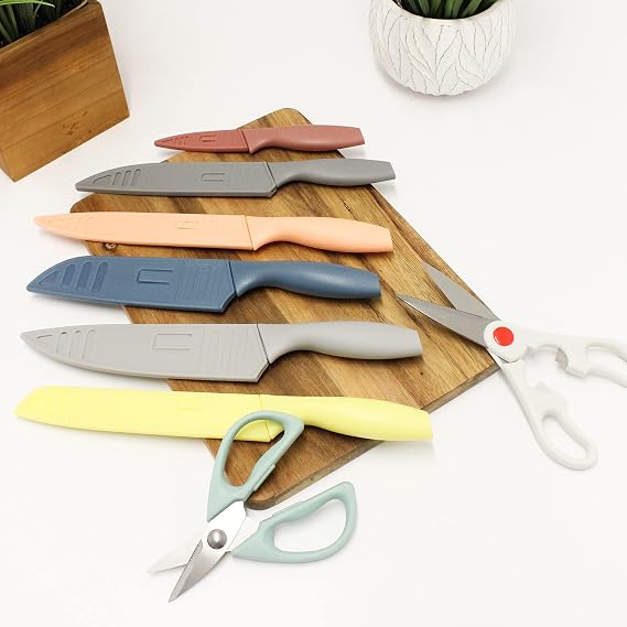 Berghoff 15Pc Multicolor Knife Set, Stainless Steel Nonstick Coated Blade