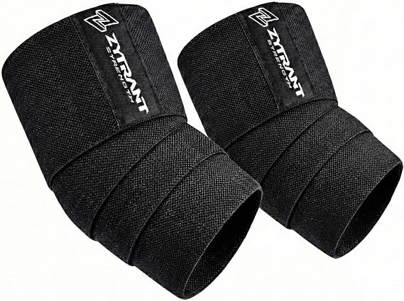 Elbow Wraps for Weightlifting, Powerlifting, Cross Training, Strength Training, Gym Support
