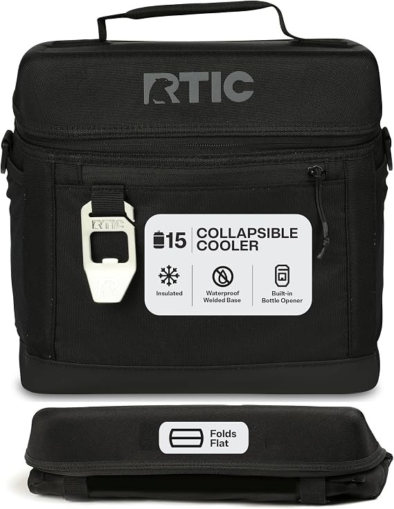 RTIC Everyday Cooler, Soft Sided Portable Insulated Cooling for Lunch, Beach, Drink, Beverage, Travel, Camping, Picnic, for Men and Women