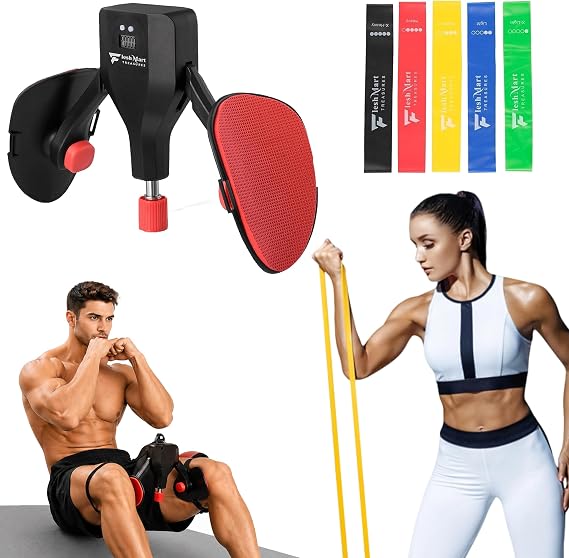 Thigh Hip Master Trainer Kegel Exerciser 0-120 Lbs Adjustable Resistance, Pelvic Floor Exercise Devices with 5 Resistance Bands, Inner Thigh Exerciser for Women Men, Thigh Exercise Equipment