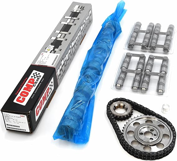 COMP CAM 12-433-8 Xtreme Energy 236/242 Retro Fit Roller Camshaft | HP Link Bar Roller Lifters | 9 Keyway Billet Steel Timing Kit (Tor/Brg) | FITS: Chevrolet SBC 5.7L 350 265 327 400 | Street/Strip