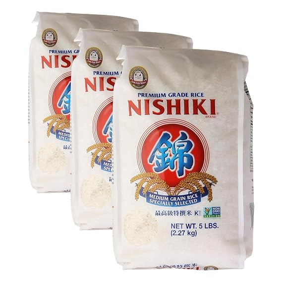 Nishiki Premium Sushi Rice, 80 oz (Pack of 3)
