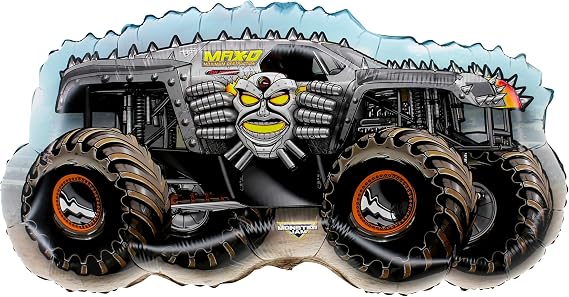 Toyland 85cm (33") Monster Jam " Max D " Foil Balloon - Monster Truck Shaped Character Balloons