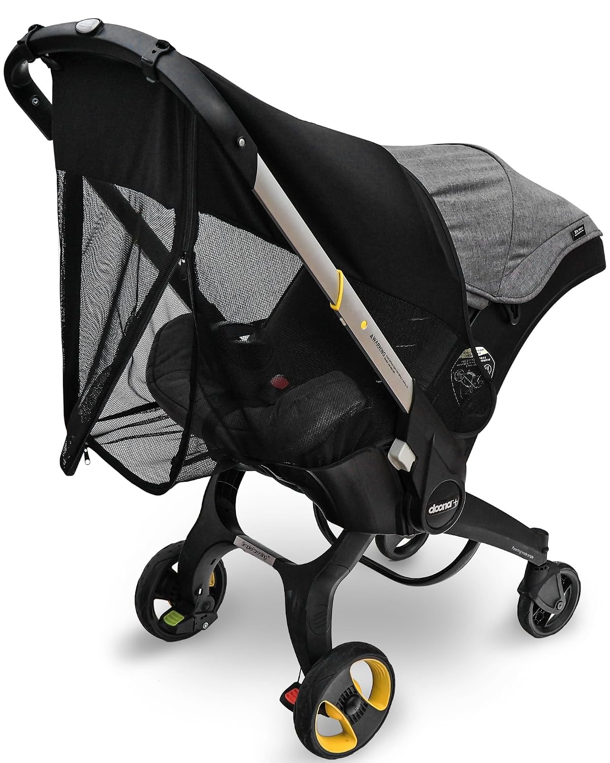 Stroller Sun Shade, Extension Compatible with Doona Infant car seat Stroller, 360° Sun Shade Baby Car Seat Attachment for Sun Cover, Wind, and Bug Protection