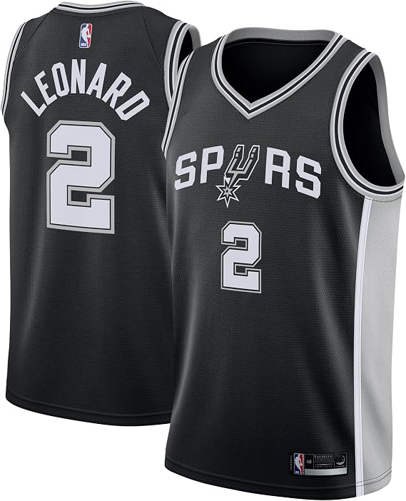 Kawhi Leonard San Antonio Spurs #2 Youth 8-20 Black Icon Edition Swingman Jersey